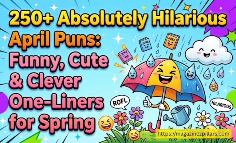 250+ Absolutely Hilarious April Puns Funny, Cute & Clever One-Liners for Spring