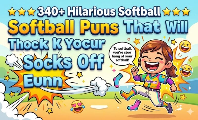 340+ Hilarious Softball Puns That Will Knock Your Socks Off