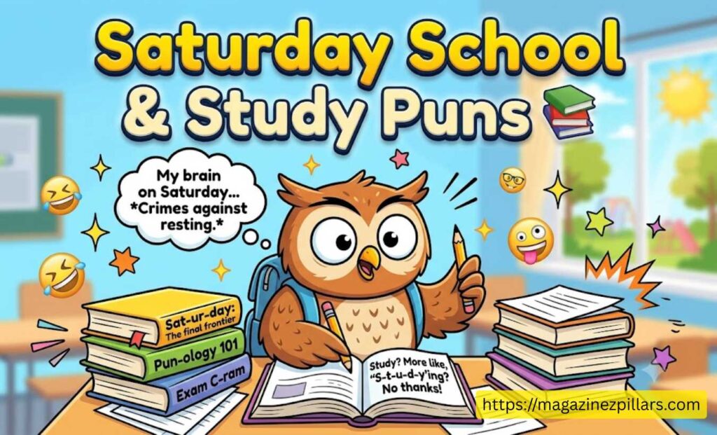 Saturday School & Study Puns 📚