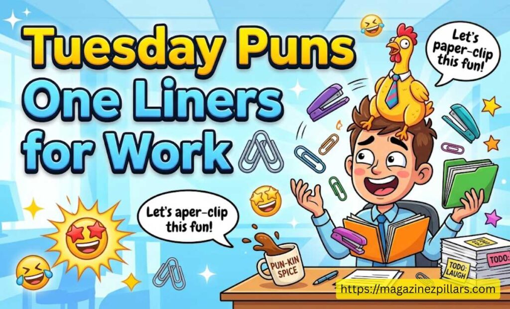 Tuesday Puns One Liners for Work 🖇️