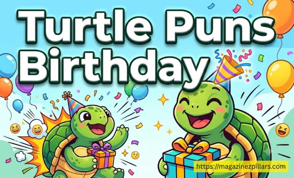 Turtle Puns Birthday 🎉